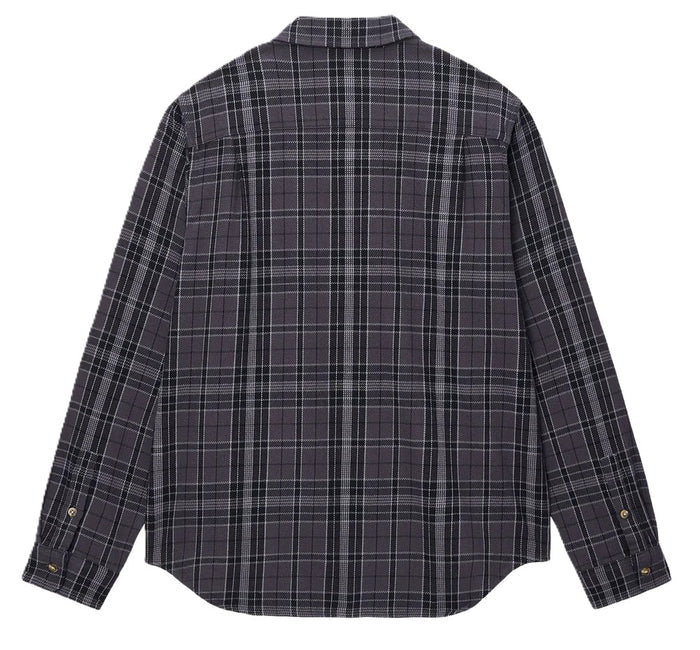 Stussy Stones Plaid L/S Shirt Black
