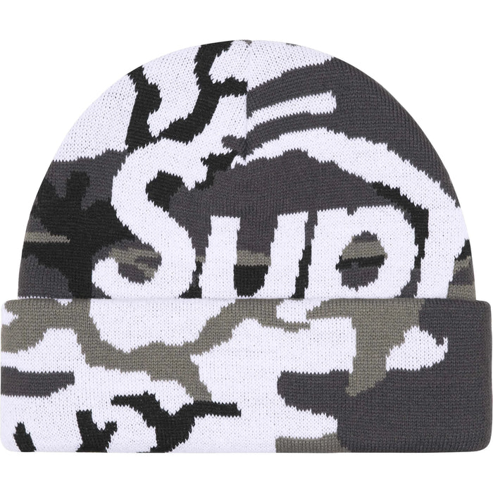 Supreme Big Logo Beanie Snow Camo (FW25)