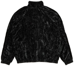Supreme Crushed Velvet Track Jacket Black (WORN)