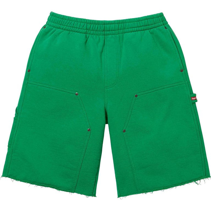 Supreme Double Knee Painter Sweatshorts (Green)