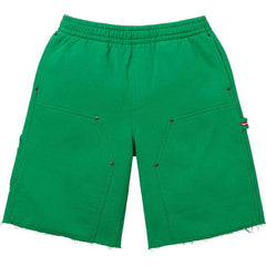 Supreme Double Knee Painter Sweatshorts (Green)