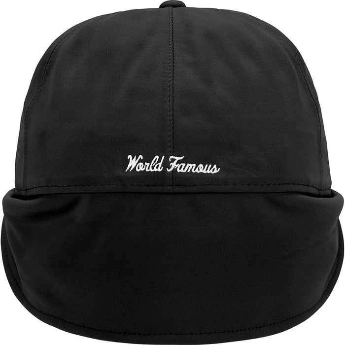 Supreme Earflap Box Logo Fitted Hat WINDSTOPPER Black