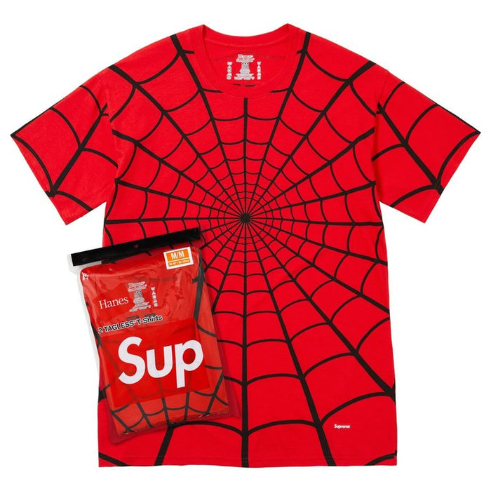 Supreme Hanes Spider-Man Tagless Tees (2 Pack) Red
