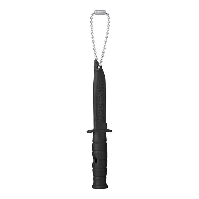 Supreme Ka-Bar Emergency Whistle Keychain Black