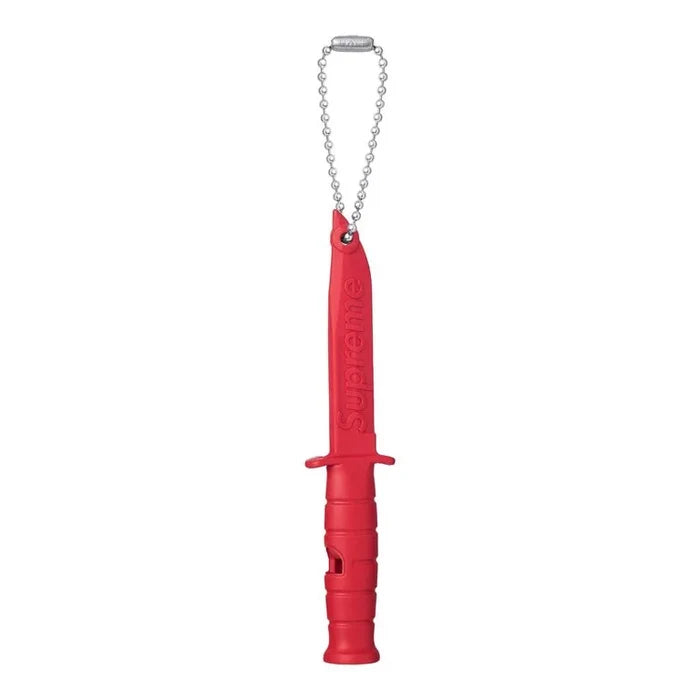 Supreme Ka-Bar Emergency Whistle Keychain Red