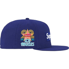 Supreme LA Shop Box Logo New Era Fitted Cap Royal