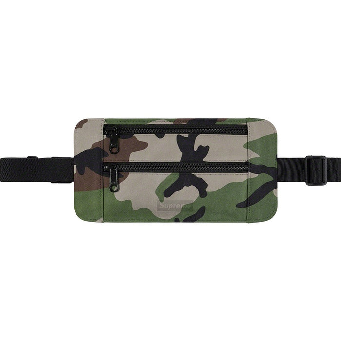 Supreme Leather Waist/Shoulder Pouch (Woodland Camo)
