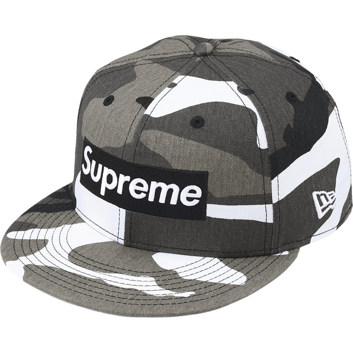 Supreme MLB Teams Box Logo New Era Fitted Cap Snow Camo (New York Yankees)