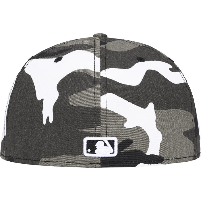 Supreme MLB Teams Box Logo New Era Fitted Cap Snow Camo (New York Yankees)