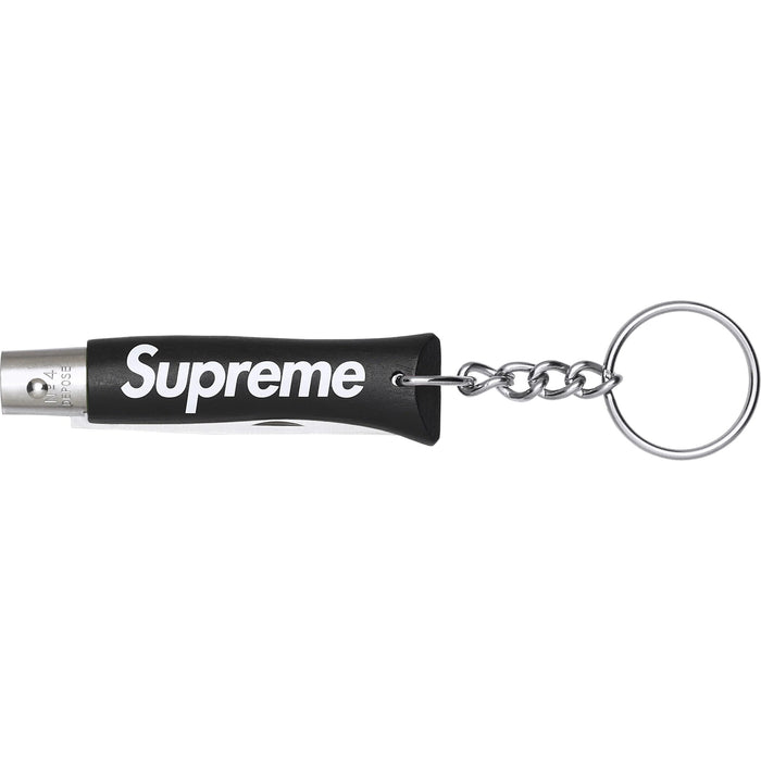 Supreme Opinel No. 4 Knife Keychain Black