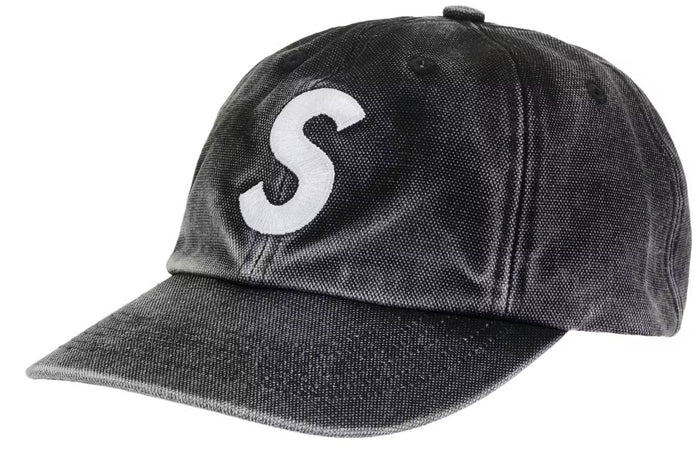 Supreme Pigment Coated S Logo 6-Panel Cap black (SS26)