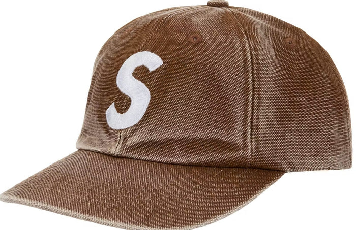 Supreme Pigment Coated S Logo 6-Panel Cap brown (SS26)