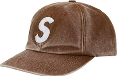 Supreme Pigment Coated S Logo 6-Panel Cap brown (SS26)