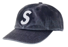 Supreme Pigment Coated S Logo 6-Panel Cap navy (SS26)