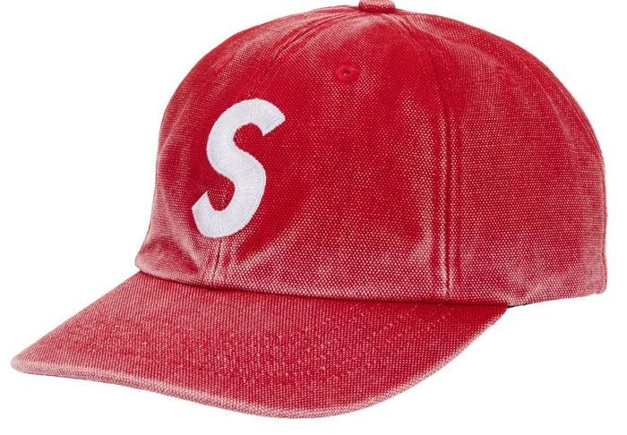 Supreme Pigment Coated S Logo 6-Panel Cap red (SS26)