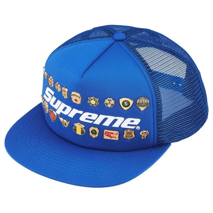 Supreme Pins Mesh Back 5-Panel Hat (Blue)