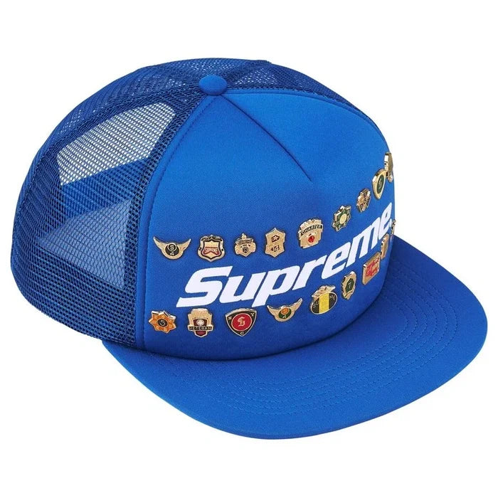Supreme Pins Mesh Back 5-Panel Hat (Blue)