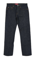 Supreme Rigid Slim Jeans Indigo (WORN)