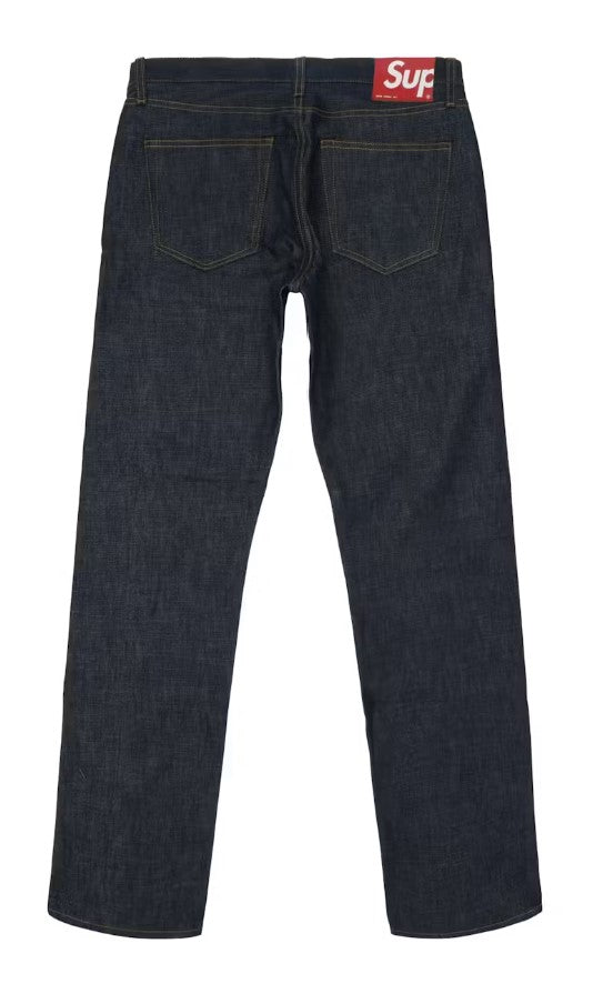 Supreme Rigid Slim Jeans Indigo (WORN)