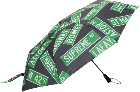 Supreme ShedRain Street Signs Umbrella Black (USED)