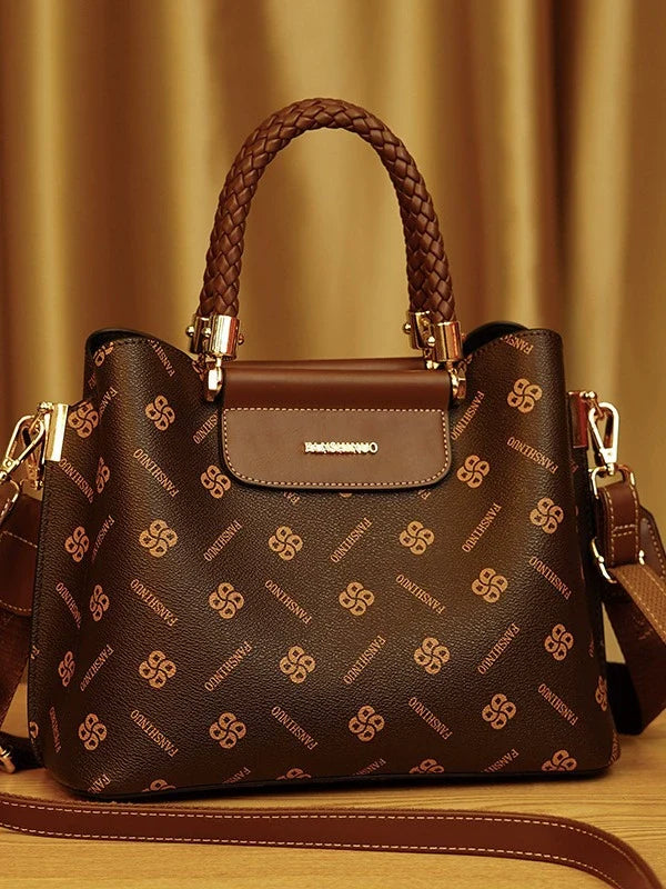 TB00381 အမျိုးသမီးများ Mom Tote Temperament လက်ကိုင်အိတ် ကြီးမားသော စွမ်းရည်ရှိသော ပခုံး Crossbody Bag