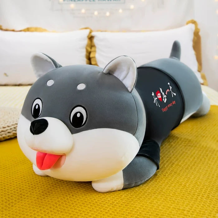TT00393 Long Shiba Inu ခေါင်းအုံးအိပ်ရာအရုပ်