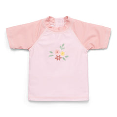 Little Dutch UV-Badeshirt Flower Pink – Produktansicht