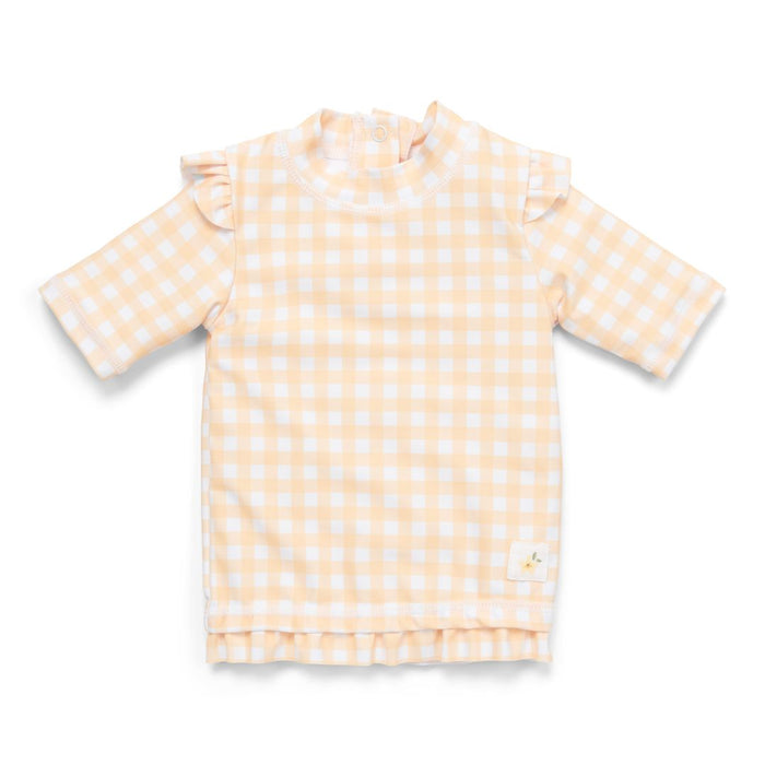 Little Dutch UV-Badeshirt Sunshine Checks mit Rüschen