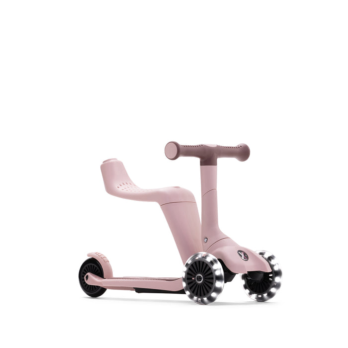 Mitwachsender Kinder Scooter mit Sitz für Kleinkinder ab 12 Monaten – ideal für erste Fahrversuche und sichere Bewegung