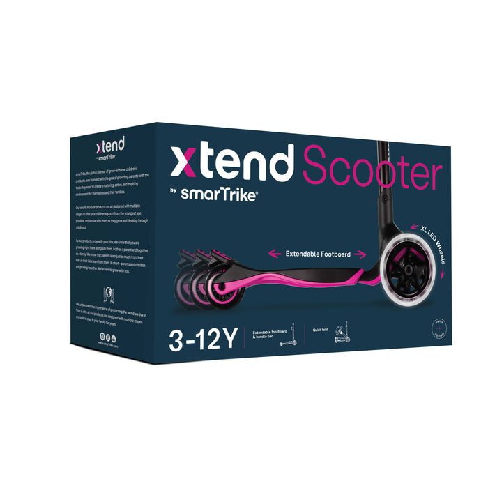 Kinder Scooter pink Verpackung Xtend Scooter Box Übersicht Lieferumfang Kinderroller ab 3 Jahre