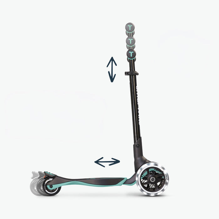 Kinder Scooter höhenverstellbar und mitwachsend – Lenker anpassbar für verschiedene Altersstufen und Körpergrößen